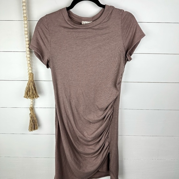 Like New Altar'd State taupe bodycon dress Size L - Picture 1 of 6